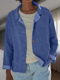 Zephyra | Women's Casual Long Sleeve Button Front Jacket